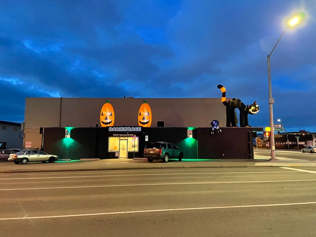 Dankorage cannabis dispensary exterior in Anchorage, Alaska